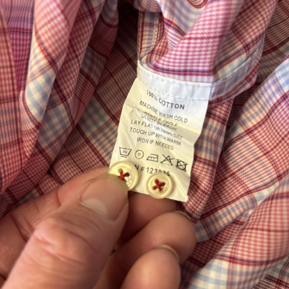 Hammer‎ Made Shirt Men's Long Sleeve Multicolored Plaid Button Up Size 42/16.5 - Picture 7 of 8